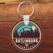 Gatlinburg Tennessee Beer Smoky Mountains Sleutelhanger (Voorkant)