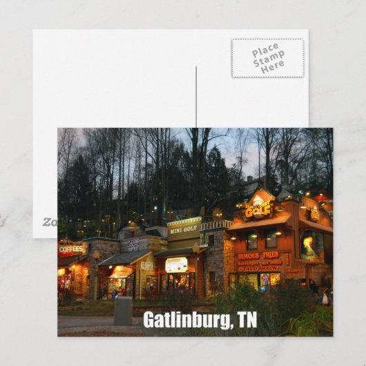 Gatlinburg, Tennessee Briefkaart (Voorkant / Achterkant)