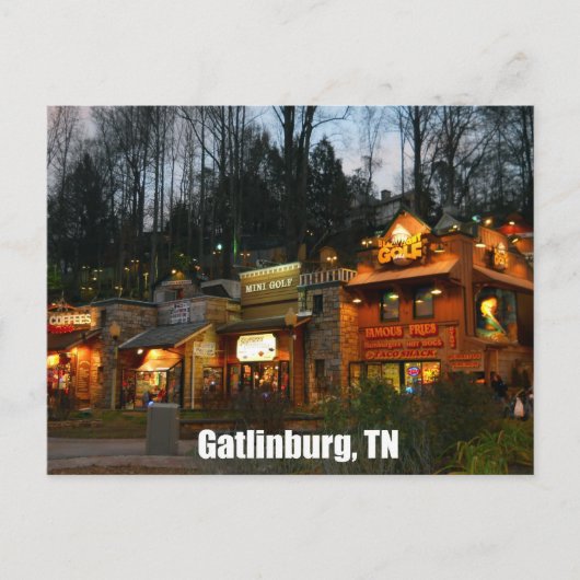 Gatlinburg, Tennessee Briefkaart (Voorkant)