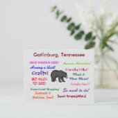 Gatlinburg Tennessee Briefkaart (Staand voorkant)