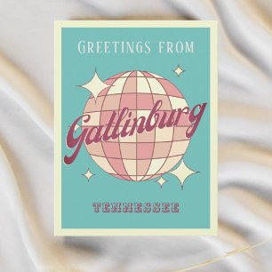Gatlinburg Tennessee disco Retro Briefkaart