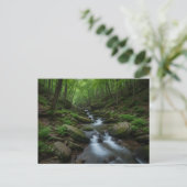 Gatlinburg , Tennessee Forest waterfall Briefkaart (Staand voorkant)