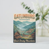 Gatlinburg Tennessee Great Smoking Mountains Briefkaart (Staand voorkant)