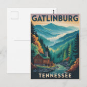 Gatlinburg Tennessee Great Smoking Mountains Paint Briefkaart (Voorkant / Achterkant)