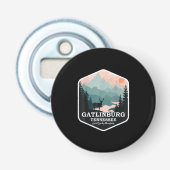 Gatlinburg Tennessee Great Smoky Mountains Hiking Button Flesopener (Voorkant)