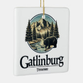 Gatlinburg Tennessee Great Smoky Mountains Keramisch Ornament (Rechts)