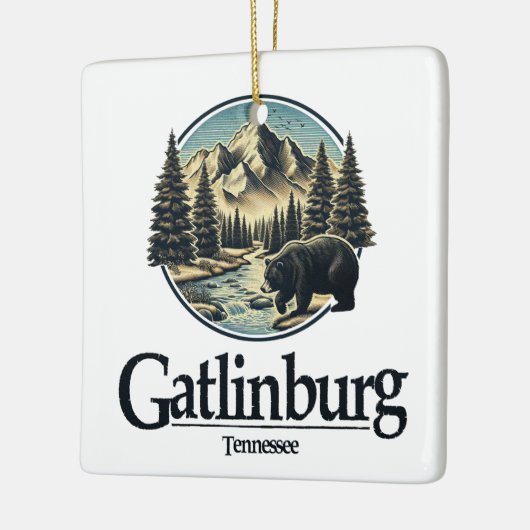 Gatlinburg Tennessee Great Smoky Mountains Keramisch Ornament (Links)