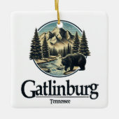 Gatlinburg Tennessee Great Smoky Mountains Keramisch Ornament (Voorkant)