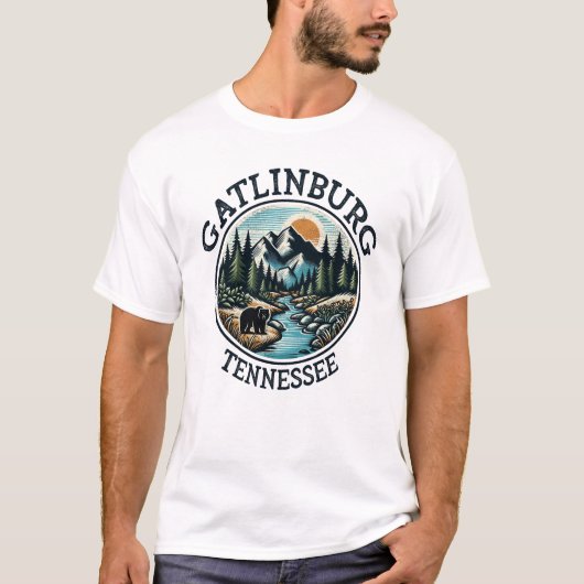 Gatlinburg Tennessee Great Smoky Mountains T-shirt (Voorkant)