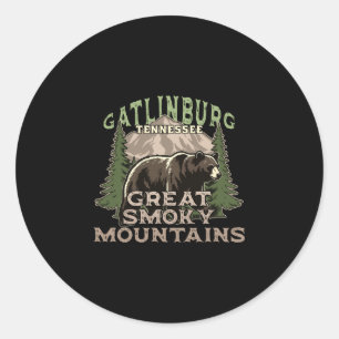 Gatlinburg tennessee grote smoky mountains ronde sticker