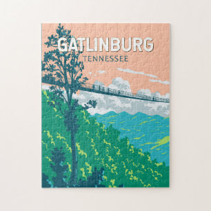 Gatlinburg Tennessee Illustratie Reiskunst Legpuzzel