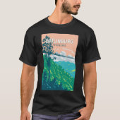 Gatlinburg Tennessee Illustratie Reiskunst T-shirt (Voorkant)