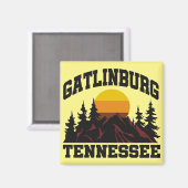 Gatlinburg, Tennessee Magneet (Voorkant / Achterkant)