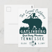Gatlinburg Tennessee Minimalist Camping Souvenirs Briefkaart (Voorkant / Achterkant)