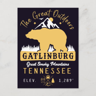 Gatlinburg Tennessee Mountains Souvenirs Briefkaart