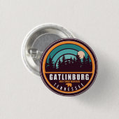Gatlinburg Tennessee Mountains Souvenirs Ronde Button 3,2 Cm (Voorkant /achterkant)