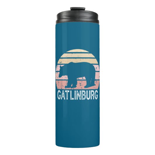 Gatlinburg Tennessee Retro Beer Thermosbeker (Voorkant)