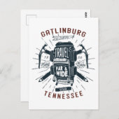 Gatlinburg Tennessee-rugzak Briefkaart (Voorkant / Achterkant)