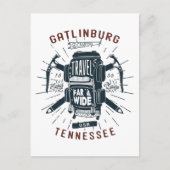Gatlinburg Tennessee-rugzak Briefkaart (Voorkant)