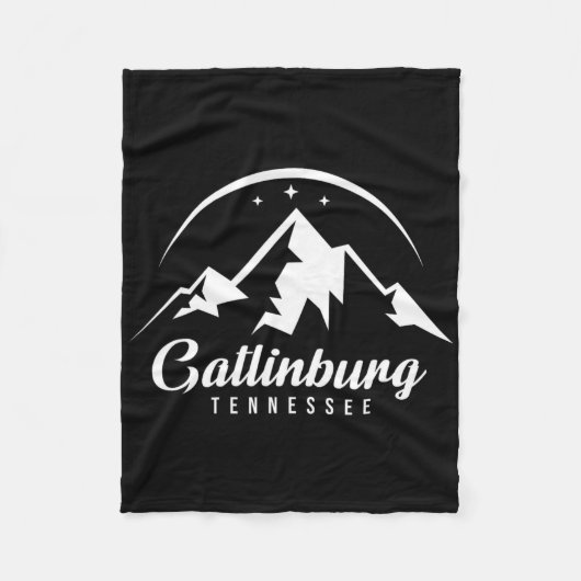 Gatlinburg Tennessee Skigebied Snowboardin Fleece Deken (Voorkant)