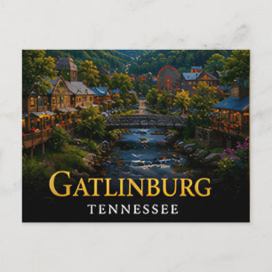 Gatlinburg Tennessee Smoky Mountain Gateway 🗺️ Briefkaart