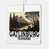 Gatlinburg Tennessee  Smoky Mountains Keramisch Ornament (Links)
