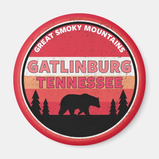 Gatlinburg Tennessee Smoky Mountains Magneet (Voorkant)
