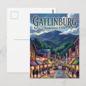 Gatlinburg, Tennessee VS Briefkaart (Voorkant / Achterkant)