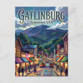 Gatlinburg, Tennessee VS Briefkaart