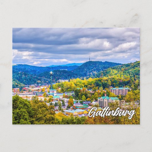 Gatlinburg, Tennessee, VS Briefkaart (Voorkant)