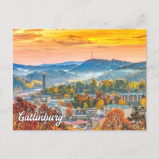 Gatlinburg, Tennessee, VS Briefkaart (Voorkant)