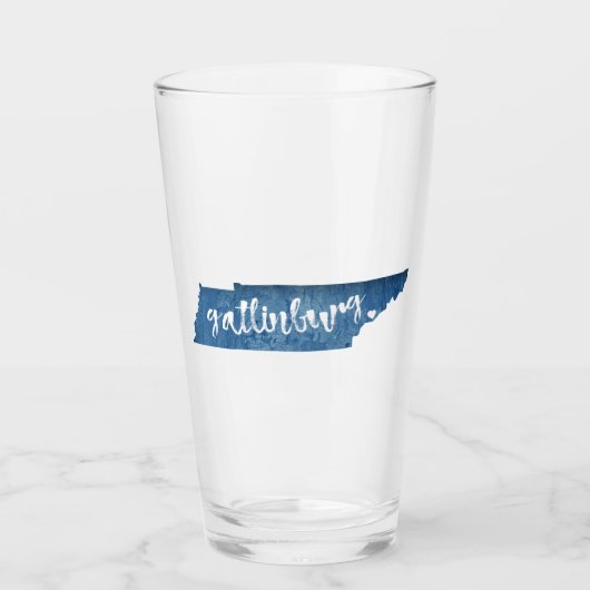 Gatlinburg Tennessee Wood Grain Glas (Voorkant)