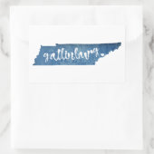 Gatlinburg Tennessee Wood Grain Rechthoekige Sticker (Tas)