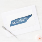 Gatlinburg Tennessee Wood Grain Rechthoekige Sticker (Envelop)