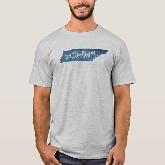 Gatlinburg Tennessee Wood Grain T-shirt (Voorkant)
