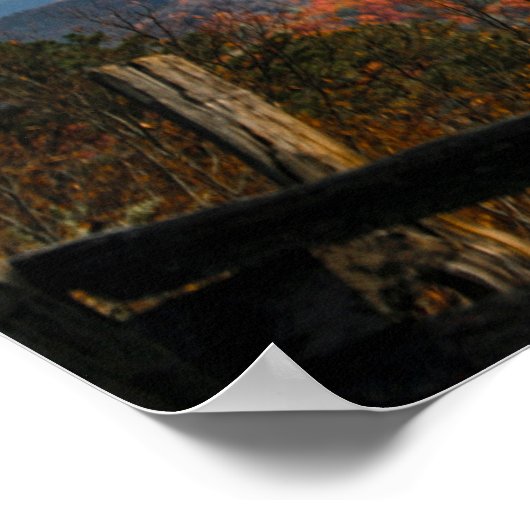 Gatlinburg, TN en het Grote Smoky gebergte Poster (Hoek)