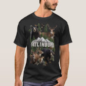 Gatlinburg Wildlife Collage Bergen T-shirt (Voorkant)