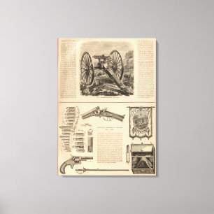 Gatling Pistool Company Schuyler, Hartley en Graha Canvas Afdruk