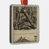 Gatling Pistool Company Schuyler, Hartley en Graha Metalen Ornament (Rechts)