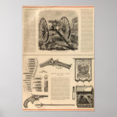Gatling Pistool Company Schuyler, Hartley en Graha Poster (Voorkant)