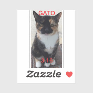 GATO 3:16 Sticker