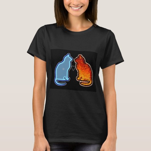 gato agua y fuego t-shirt (Voorkant)