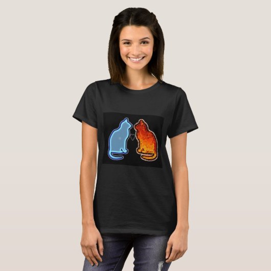gato agua y fuego t-shirt (Voorkant volledig)