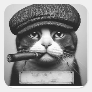 Gato bolchev vierkante sticker