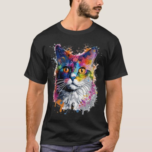 Gato caleidoscopio t-shirt (Voorkant)
