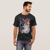 Gato caleidoscopio t-shirt (Voorkant volledig)