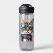 Gato Cool con Lentes Waterfles (Voorkant)
