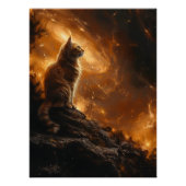 Gato Cósmico: Majestad Felina Bajo las Estrellas Perfect Poster (Voorkant)
