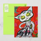Gato De Los Muertos Briefkaart (Voorkant / Achterkant)
