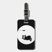 Gato e Peixe (Cat and Fish) Bagagelabel (Voorkant verticaal)